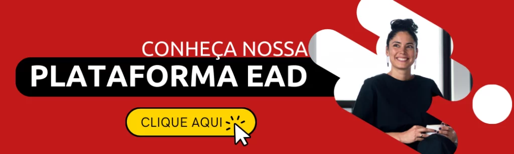 Imagem promocional do EAD Nortegubisian apresentando uma mulher sorrindo com a plataforma online ao fundo, destacando a oportunidade de aprender de forma flexível e acessível.